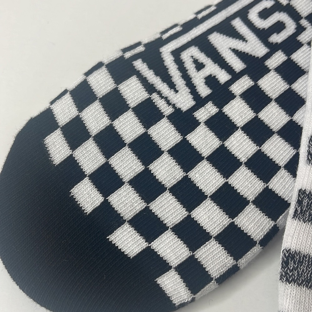 Vans 3-pk No Show Socks. Black and White Checkerboard Size 6.5-10 - Picture 8 of 10